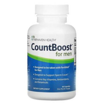 Репродуктивне здоров'я чоловіків, CountBoost, Fairhaven Health, 60 капсул