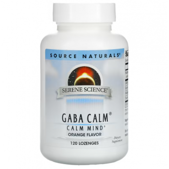 ГАМК спокій, Gaba Calm, Source Naturals, апельсин, 120 таблеток