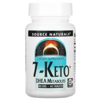 7 кето ДГЭА метаболит, 7-Keto DHEA Metabolite, Source Naturals, 50 мг, 60 таб.