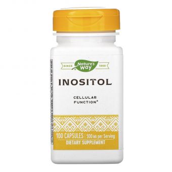 Инозитол, Inositol, Nature's Way, 500 мг, 100 капсул