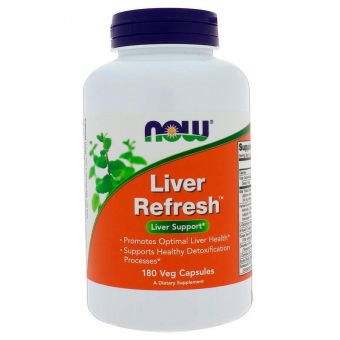 Підтримка печінки, Liver Refresh, Now Foods, 180 капсул