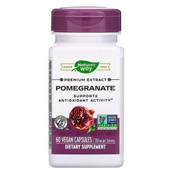 Гранат, Pomegranate, Nature's Way, стандартизований, 350 мг, 60 капсул