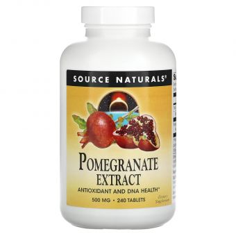 Экстракт граната, Pomegranate Extract, Source Naturals, 240 таблеток