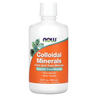 Колоїдні мінерали, Colloidal Minerals, Now Foods, 946 мл