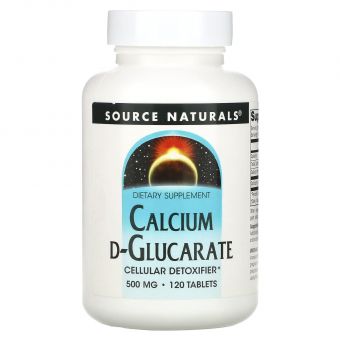 Кальцій Д-глюкарат, Calcium D-Glucarate, Source Naturals, 500 мг, 120 таблеток