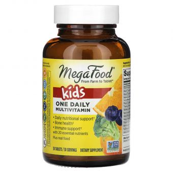 Витамины для детей, Kid's One Daily, MegaFood, 1 в день, 30 таблеток