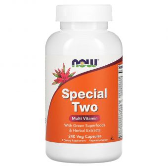 Мультивитамины, Special Two, Now Foods, 240 вегетарианских капсул