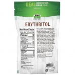 Эритритол (сахарозаменитель),  Erythritol, Now Foods, Real Food, 454 гр