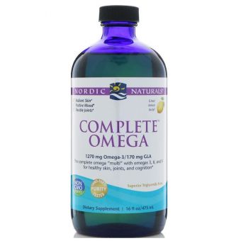 Омега 3 6 9 (лимон), Complete Omega, Nordic Naturals, 473 мл.