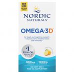 Риб'ячий жир омега-3Д (лимон), Omega-3D, Nordic Naturals, 1000 мг, 60 капсул