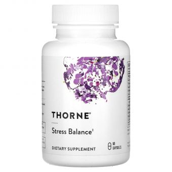 Стресс баланс, Stress Balance, Thorne, здоровая реакция на стресс, 60 капсул