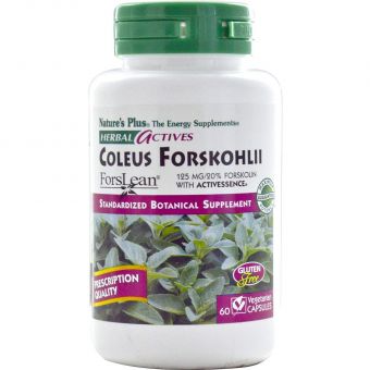 Форсколін, Coleus Forskohlii, Nature's Plus, Herbal Actives, 125 мг, 60 капсул