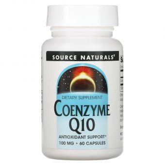 Коэнзим Q10, Coenzyme Q10, Source Naturals, 100 мг, 60 капсул