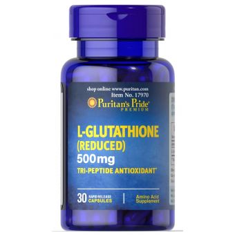 Глютатион, L-Glutathione, Puritan's Pride, 30 капсул