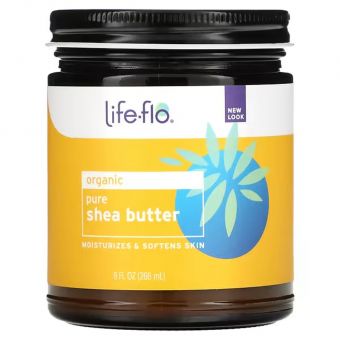 Олія ши для шкіри, Organic Pure Shea Butter, Life Flo Health, чиста, органічна, 266 мл