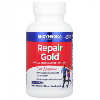 Серрапептаза для суглобів, Repair Gold, Enzymedica, 120 капсул