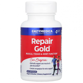 Серрапептаза для суглобів, Repair Gold, Enzymedica, 60 капсул