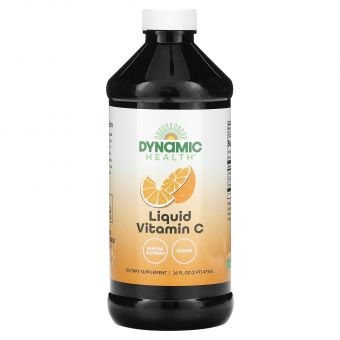 Витамин С, цитрусовый вкус, Liquid Vitamin C, Dynamic Health, жидкий, 1000 мг, 473 мл