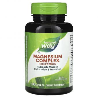 Магний цитрат (Magnesium Complex), Nature's Way, 500 мг, 100 капсул (250 мг в капсуле)