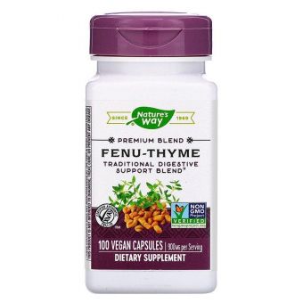 Суміш для дихальних шляхів, Fenu-Thyme, Nature's Way, 900 мг, 100 кап.