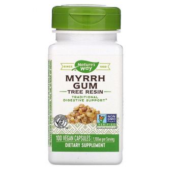 Мирра, Myrrh Gum, Nature's Way, 1100 мг, 100 кап.