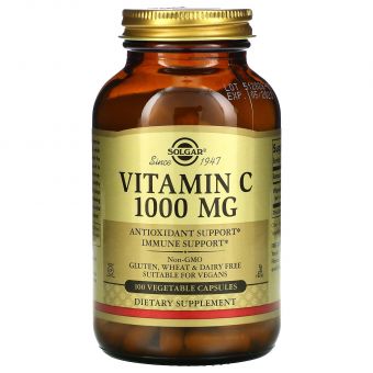 Витамин С, Vitamin C, Solgar, 1000 мг, 100 капсул