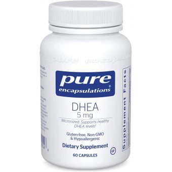 ДГЕА, DHEA, Pure Encapsulations, 5 мг, 60 капсул