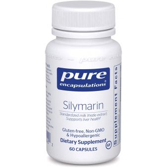 Силимарин, Silymarin, Pure Encapsulations, для поддержки печени и антиоксидантной активности, 60 капсул