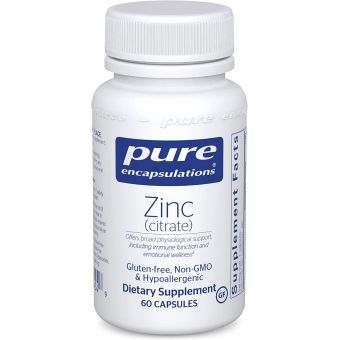 Цинк (цитрат), Zinc (citrate), Pure Encapsulations, 60 капсул