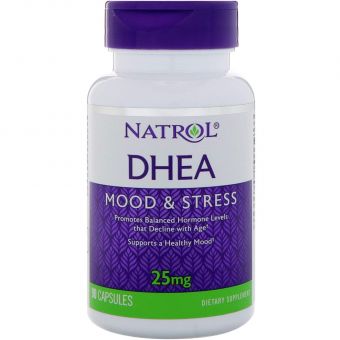 ДГЭА, дегидроэпиандростерон, DHEA, Natrol, 25 мг, 90 капсул