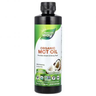 Кокосовое масло, MCT Oil Coconut, Nature's Way, 480 мл