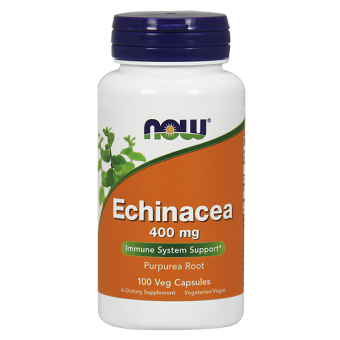 Ехінацея, Echinacea, Now Foods, 400 мг, 100 вегетаріанських капсул