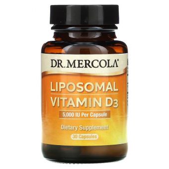 Вітамін Д ліпосомальний, Liposomal Vitamin D, Dr. Mercola, 5000 МО, 30 капсул