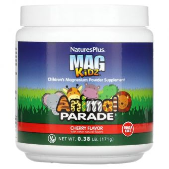 Магній для дітей, смак вишень, Children's Magnesium, Nature's Plus, Animal Parade, 171 г