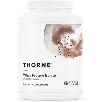 Сироватковий протеїн, ізолят, Whey Protein, Thorne, шоколад, 876 г