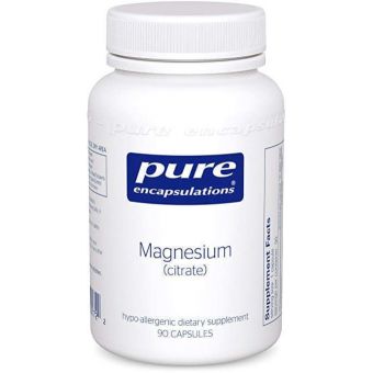 Магній (цитрат), Magnesium (citrate), Pure Encapsulations, 150 мг, 90 капсул