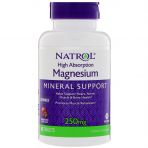 Магній малат, смак яблук і журавлини, Magnesium, Natrol, 250 мг, 60 жувальних таблеток