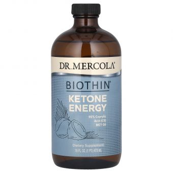 Кокосовое масло MCT, Ketone Energy, Dr. Mercola, 473 мл