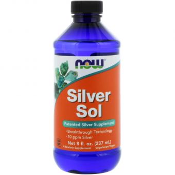 Гідрозоль срібла (колоїдне срібло), Silver Sol, Now Foods, 237 мл