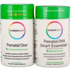 Витамины + Рыбий жир для беременных, Prenatal One plus Prenatal DHA Smart Essentials, Rainbow Light, 30 капсул + 30 таблеток