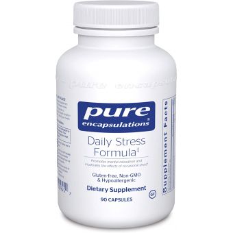 Антистрессовая формула, Daily Stress Formula, Pure Encapsulations, для ежедневного снятия стресса, 90 капсул