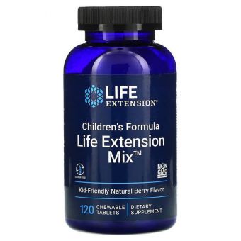 Мультивітаміни для дітей, Children's Formula Mix, Life Extension, 120 таблеток