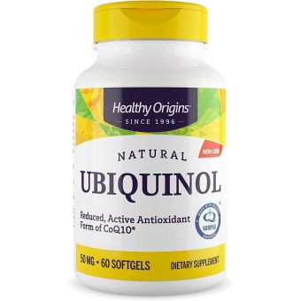 Убихинол (Kaneka QH), Ubiquinol, Healthy Origins, 50 мг, 60 кап.