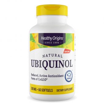 Убіхінол (Kaneka QH), Ubiquinol, Healthy Origins, 200 мг, 60 кап.