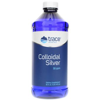 Коллоидное серебро, Colloidal Silver, Trace Minerals Research, 30 PPM, 475 мл