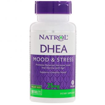 Дегидроэпиандростерон, DHEA, Natrol, 25 мг, 180 таблеток