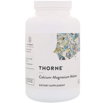 Кальций  и магний малат, Calcium-Magnesium Malate, Thorne, 240 капсул