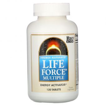 Витаминный комплекс для энергии, Life Force Multiple, Source Naturals, 120 таблеток