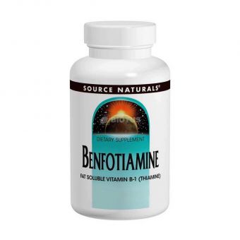 Бенфотиамин, Benfotiamine, Source Naturals, 150 мг, 30 таблеток