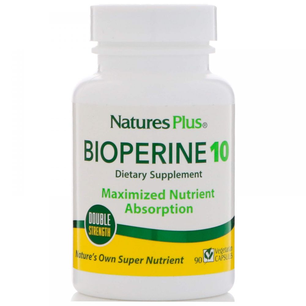 Біоперін, Bioperine, Nature's Plus, 10 мг, 90 капсул